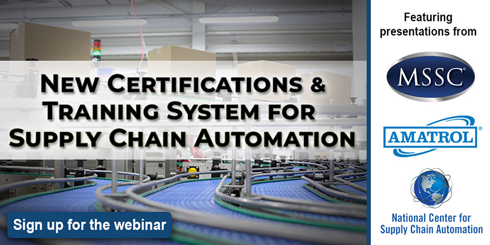 New Certifications & Training System for Supply Chain Automation