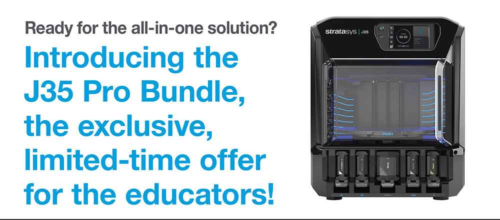 Allegheny Educational Systems Stratasys J35 Pro Bundle Offer