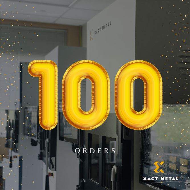 Allegheny Educational Systems celebrates Xact Metal 100 Orders Milestone