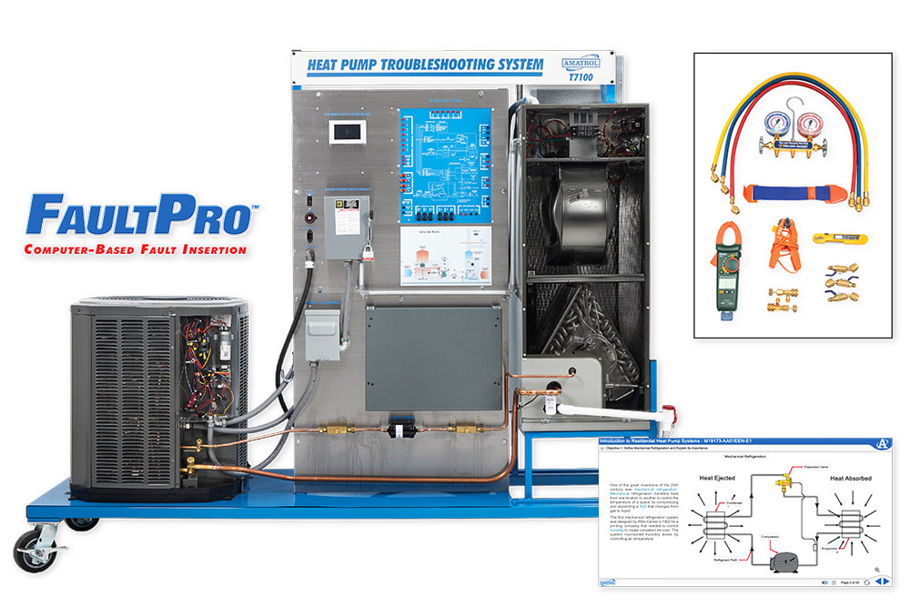 Allegheny Educational Systems Amatrol HVACR Residential Heat Pump Troubleshooting Learning System (T7100)