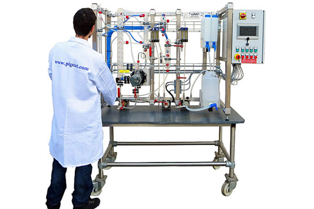 Allegheny Educational Systems Pignat Chemical Engineering Continuous Distillation Trainer with Student